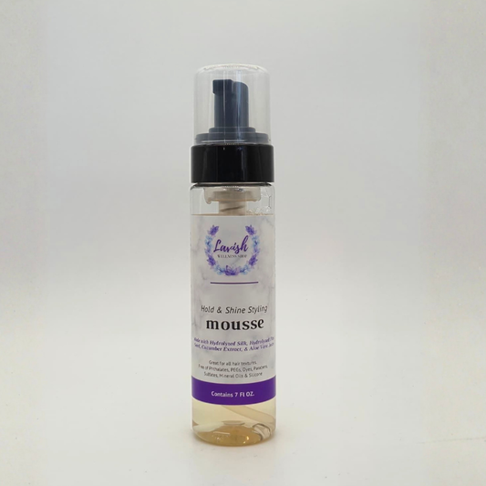 Lavish Wellness Shop Hold & Shine Styling Mousse 7 oz & 2 oz