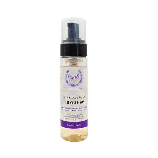Lavish Wellness Shop Hold & Shine Styling Mousse 7 oz & 2 oz