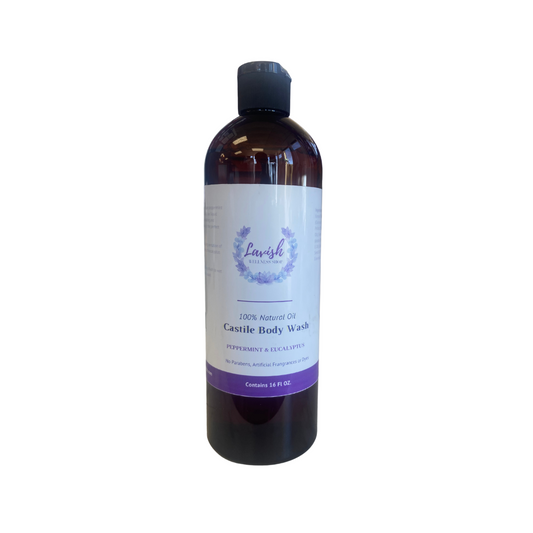 Peppermint & Eucalyptus Castile Body Wash 16 oz.