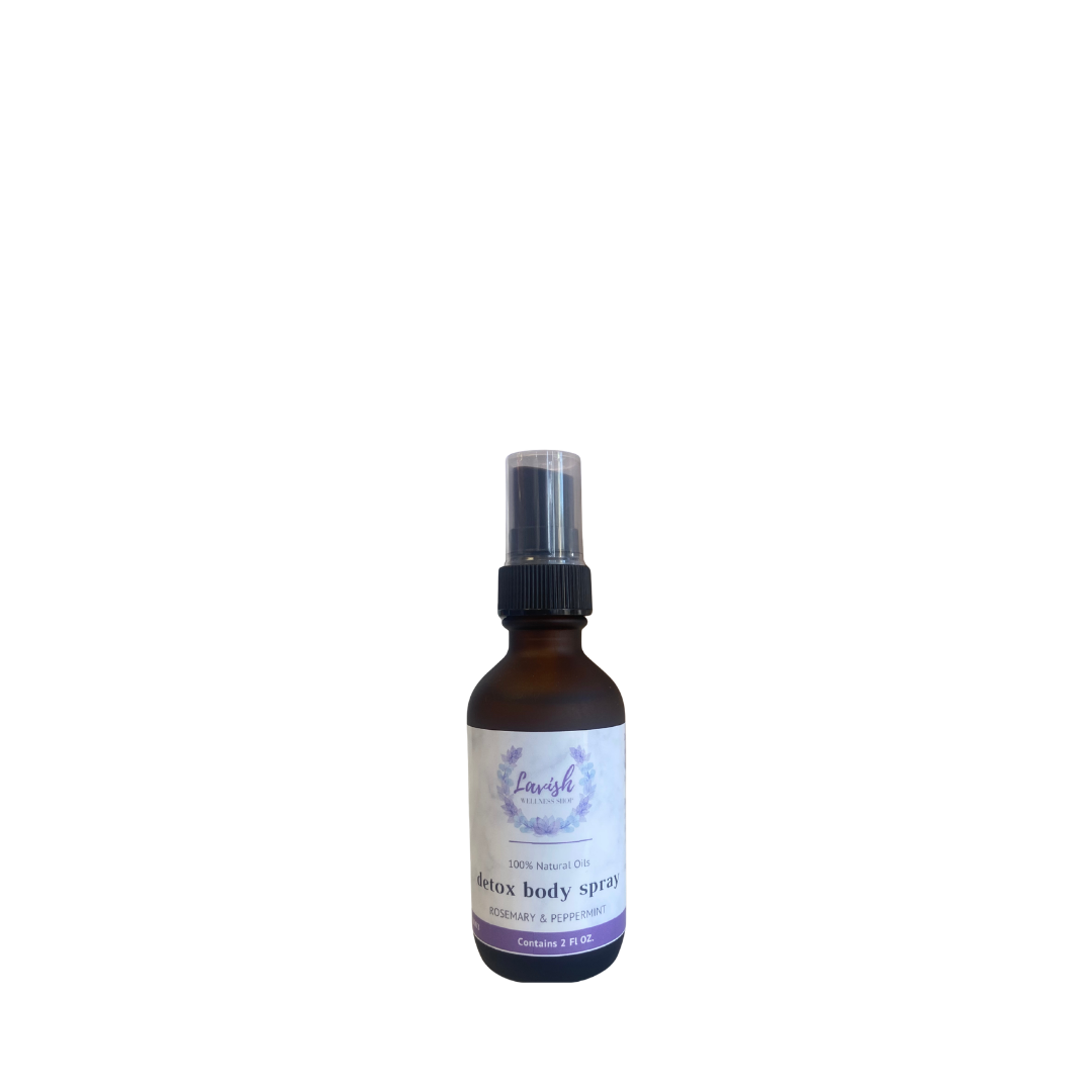 Lavish Wellness Shop Rosemary + Peppermint Detox Body Spray 2 oz.