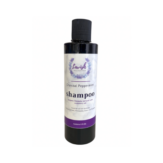 Organic Charcoal & Peppermint Shampoo 8 oz