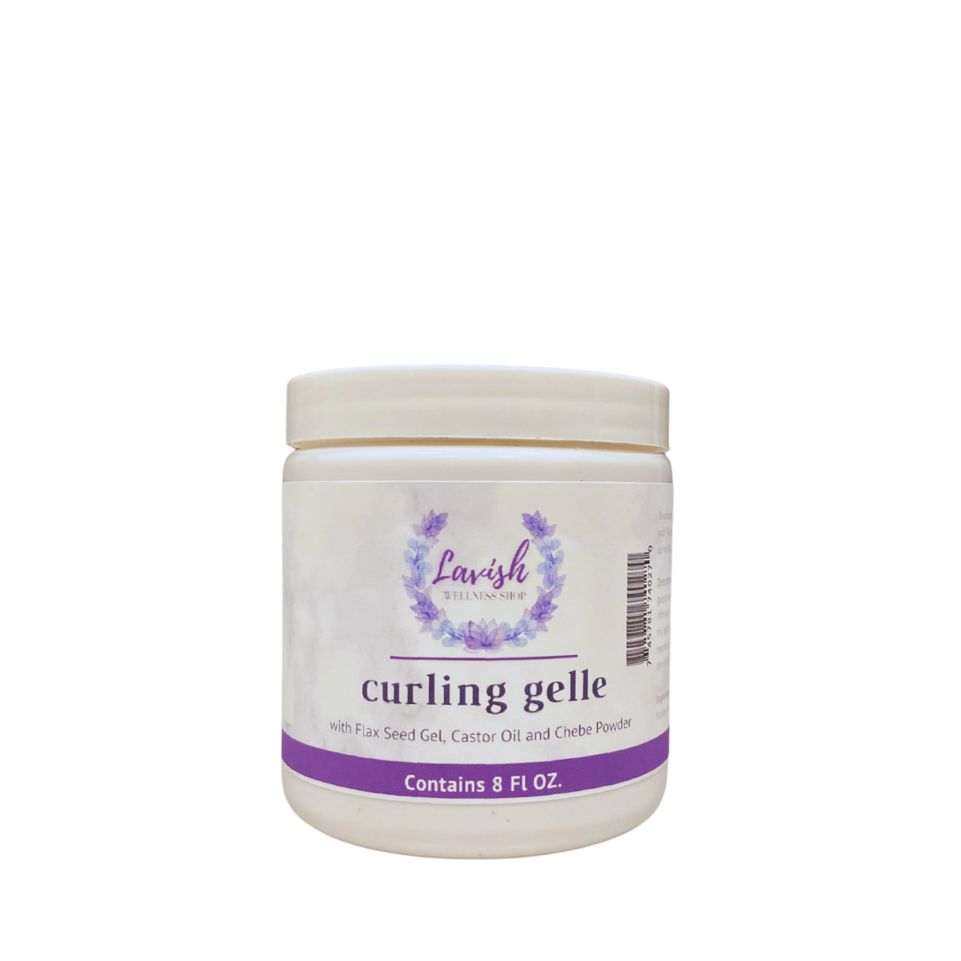 Organic Curling Gelle with Chebe Powder & Castor Oil 8 oz.