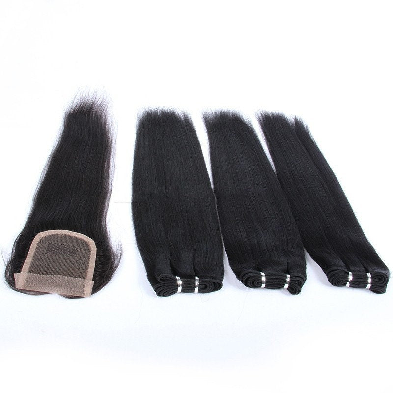 15% Off Lace Closure + Bundle Deals - Indian Relaxed Straight Hair
