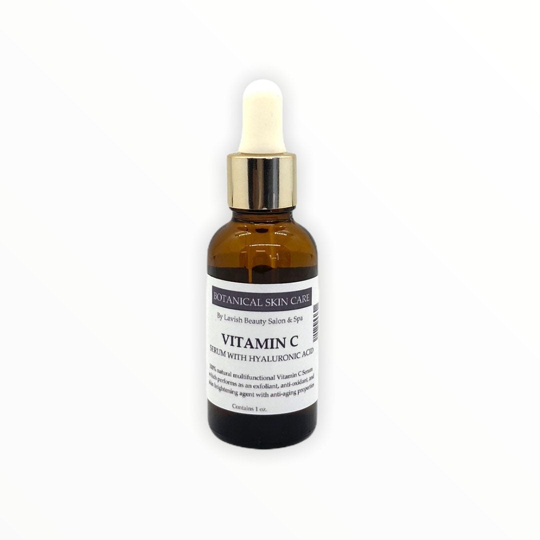 All Natural Vitamin C Brightening Face Serum with Hyaluronic Acid 1 oz.