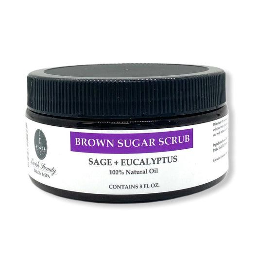 Sage + Eucalyptus Brown Sugar Body Scrub 8 oz.